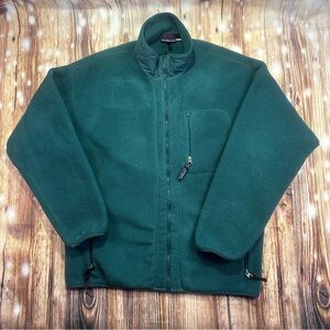 Patagonia  Fleece Full Zip  Dark Forest Green Men’s Jacket Size XL Green
